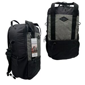 Sherpani‎ Unisex Camden Backpack Black Dark Gray RFID-blocking Fits 14" Laptop